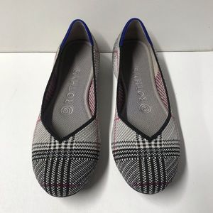 Rothy’s Grey Glen Plaid Flats